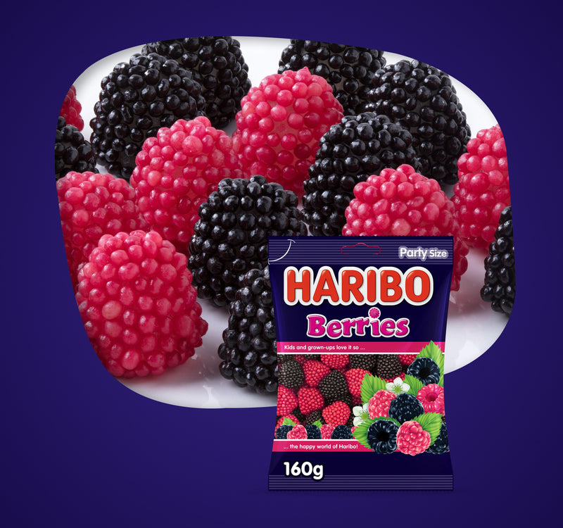 Haribo Berries Gummy Candy 160 g