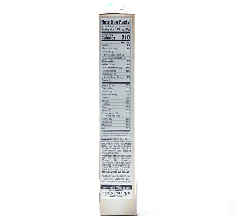 Post Great Grains Cereal Crunchy Pecans 453 g