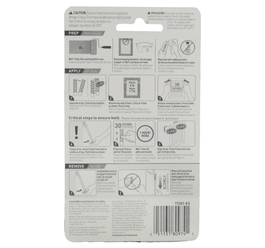3M Medium Picture Hanging Strips, 17201
