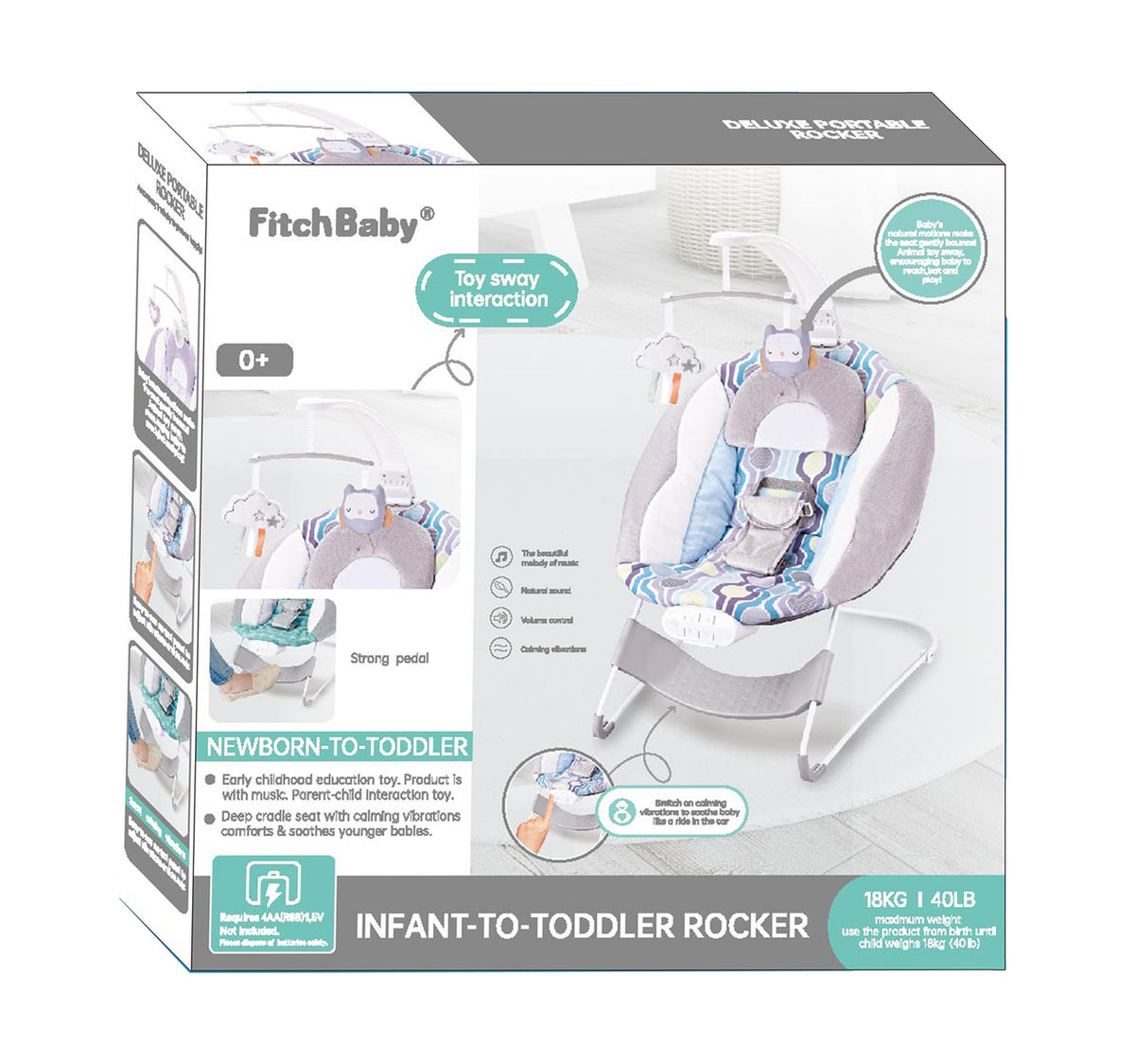 First Step Baby Rocker, Grey A25, 27235