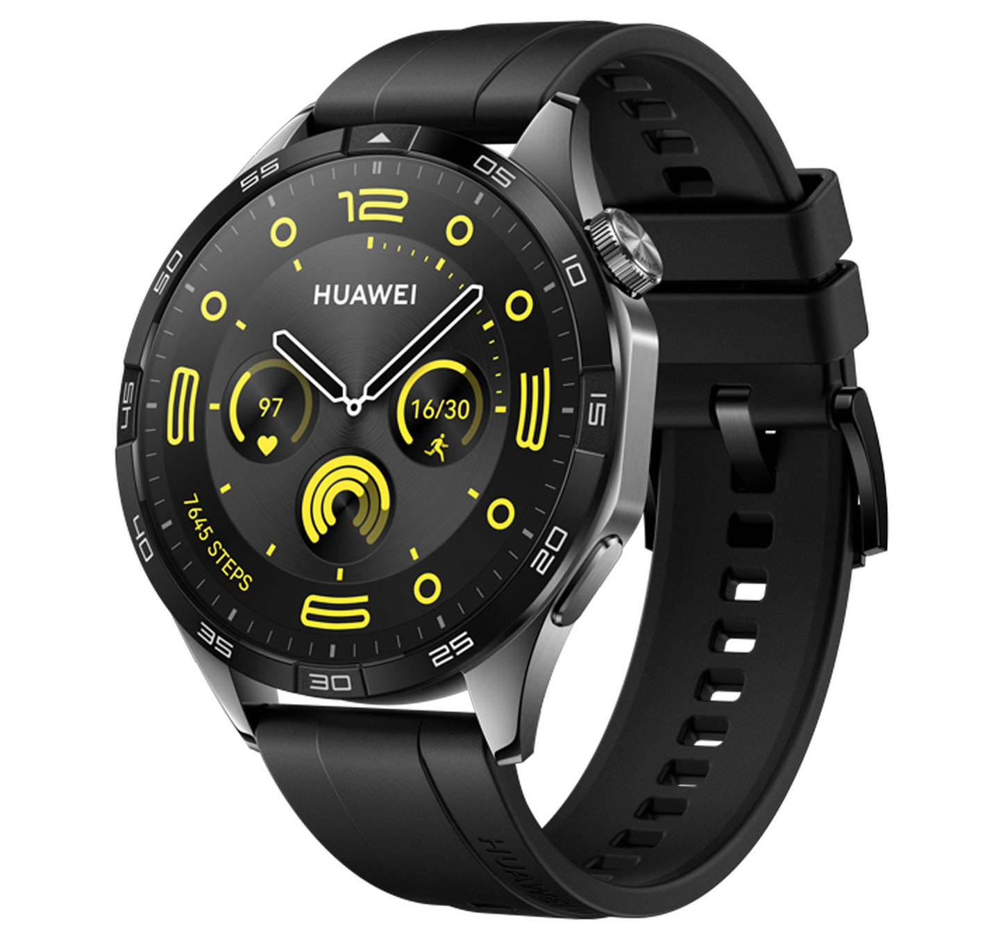 Huawei GT4 Smartwatch, 1.43 inches AMOLED Display, Black, Phoinix-B19F Sultan Center