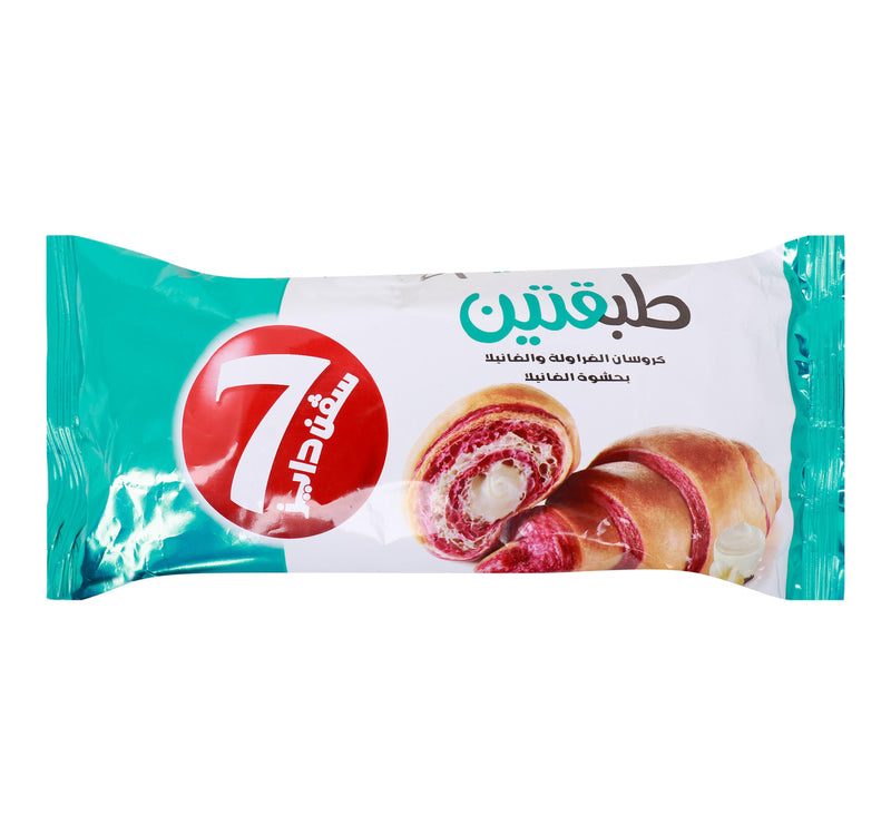 7 Days Croissant Strawberry And Vanilla With Vanilla Filling 90 g