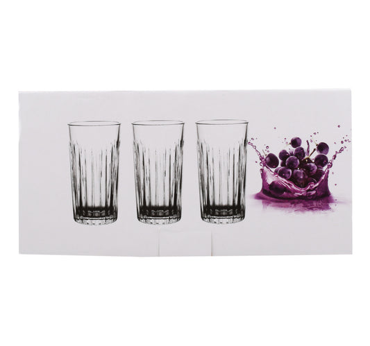 Crystal Drops Glass Tumbler Set, 3 pcs, GB040909H-1