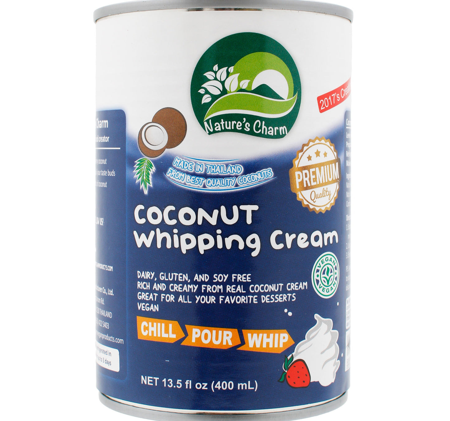 Nature's Charm Coconut Whipping Cream 400 ml