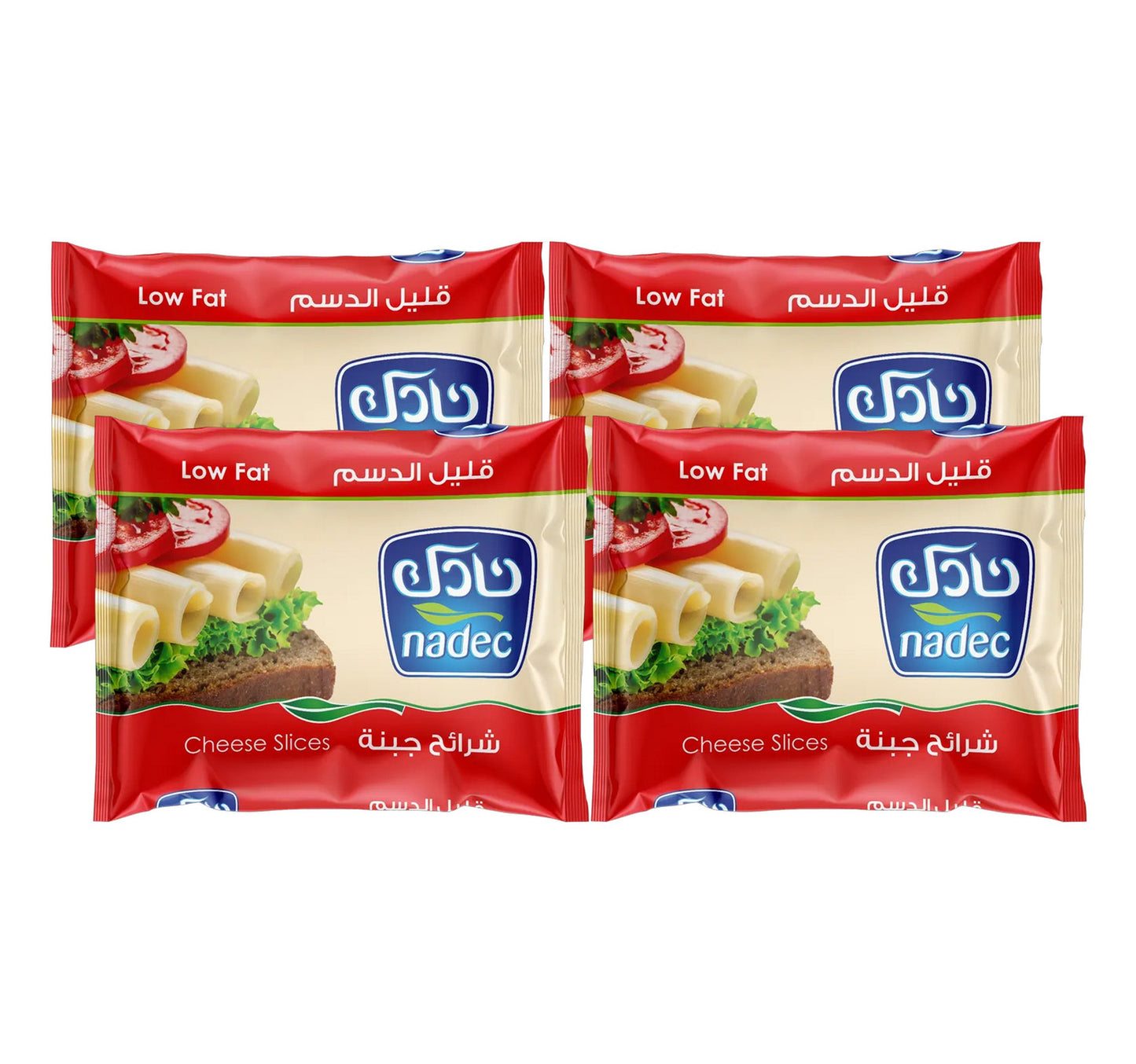 Nadec Cheese Slices Low Fat 200 g 3+1 Lulu Hypermarket