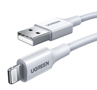 Ugreen USB-A to Lightning Cable, 2 m, White, 20730 Lulu Hypermarket