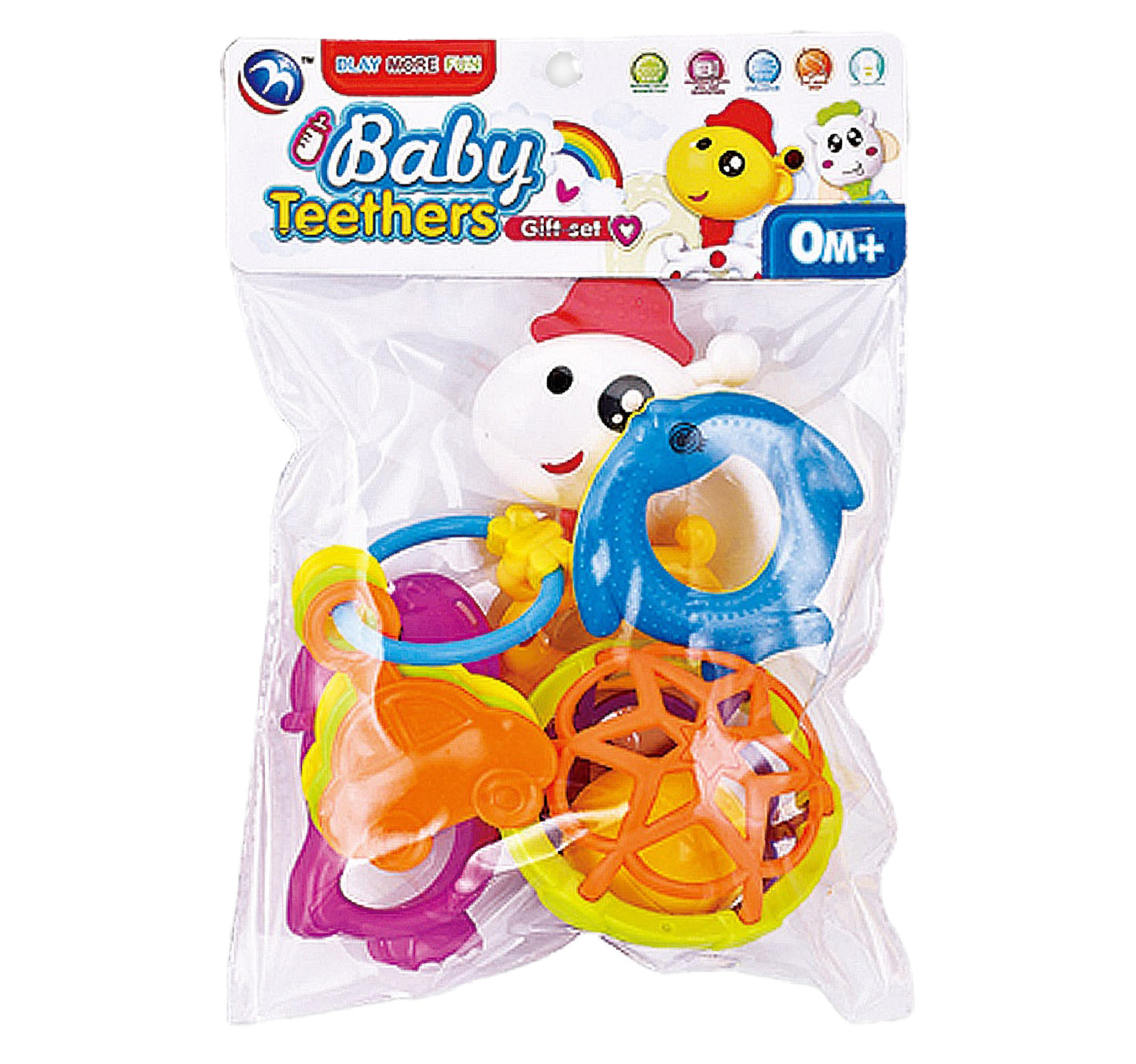First Step Baby Rattle Set, 5 pcs, BM6005-3A25