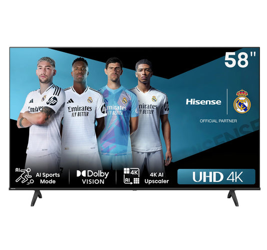 تلفزيون هايسنس الذكي 4K LED مقاس 58 بوصة (2024)، 58A61N