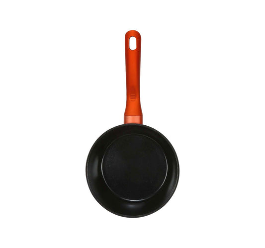 Chefline Induction Base Ceramic Natural Coating Sauce Pan, 16 cm, Black, DN16