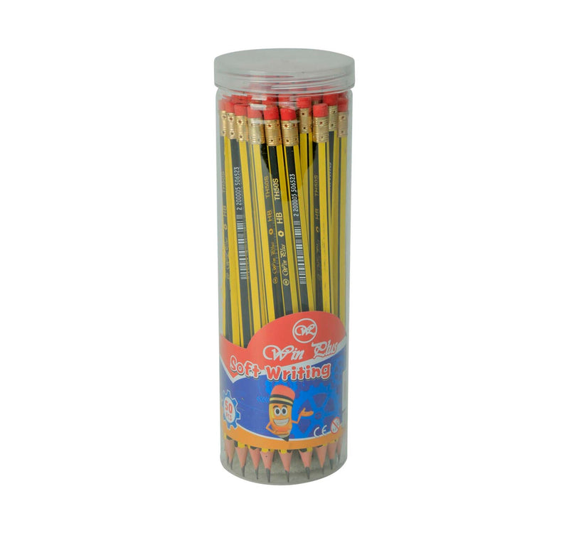 Win Plus HB-Pencil Assorted 50Pcs