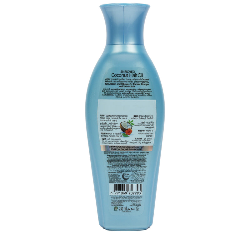 Dabur Vatika Coconut Hair Oil With Curry Leaves & Tulsi 250 ml