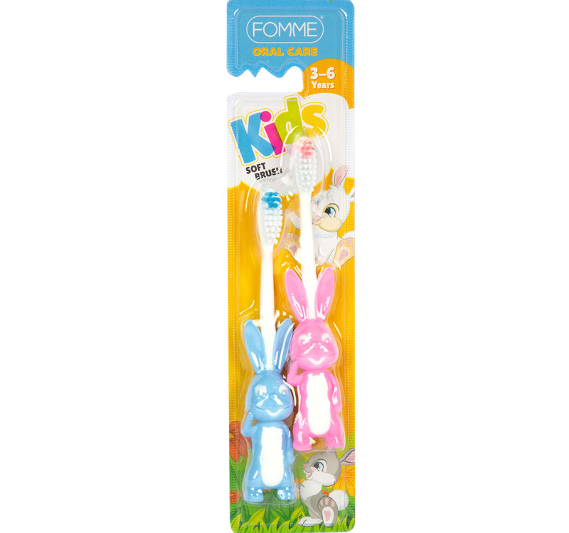 Fomme Oral Care Soft Kids Toothbrush For 3-6 Years 2 pcs