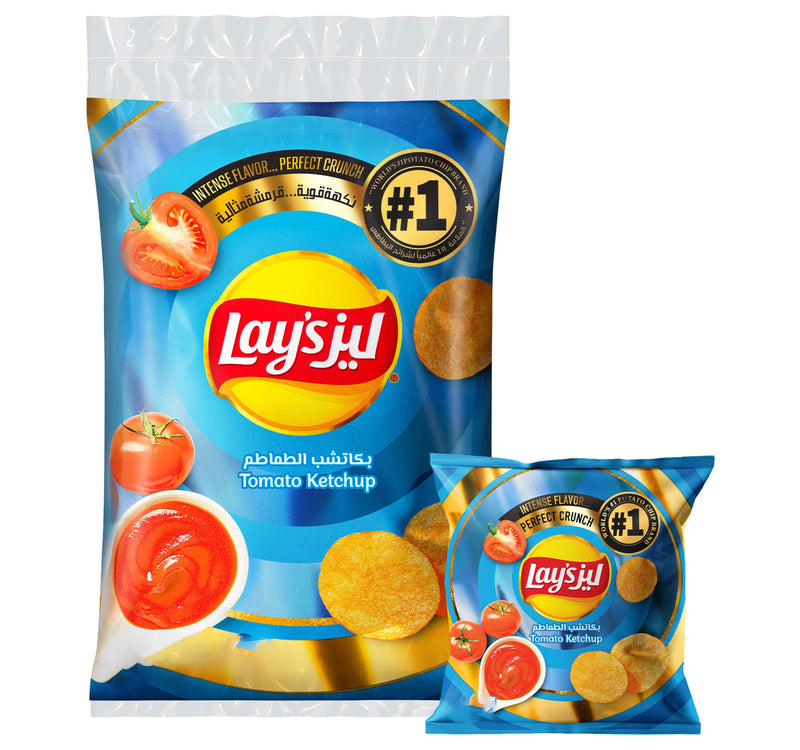 Lay's Tomato Ketchup Potato Chips 21 x 11 g Lulu Hypermarket