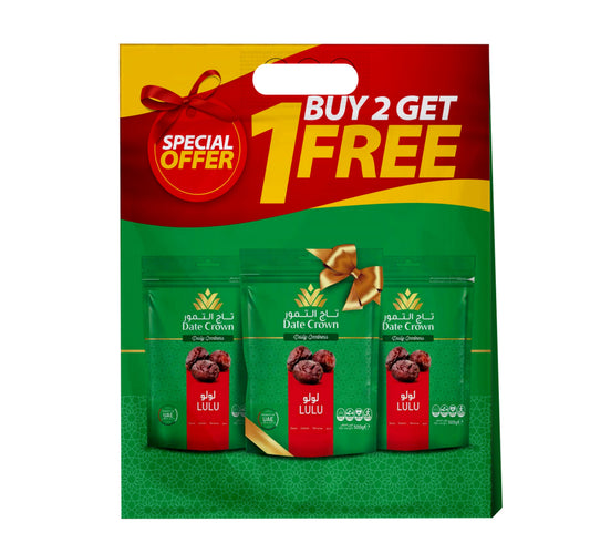 Date Crown LuLu Dates Pouch 500 g 2+1 Lulu Hypermarket