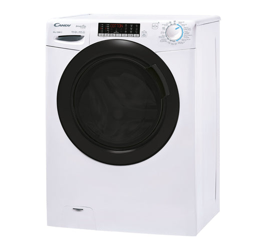 Candy Front Load Washing Machine, 10 kg, 1400 RPM, White, CSO4106TWMB-19