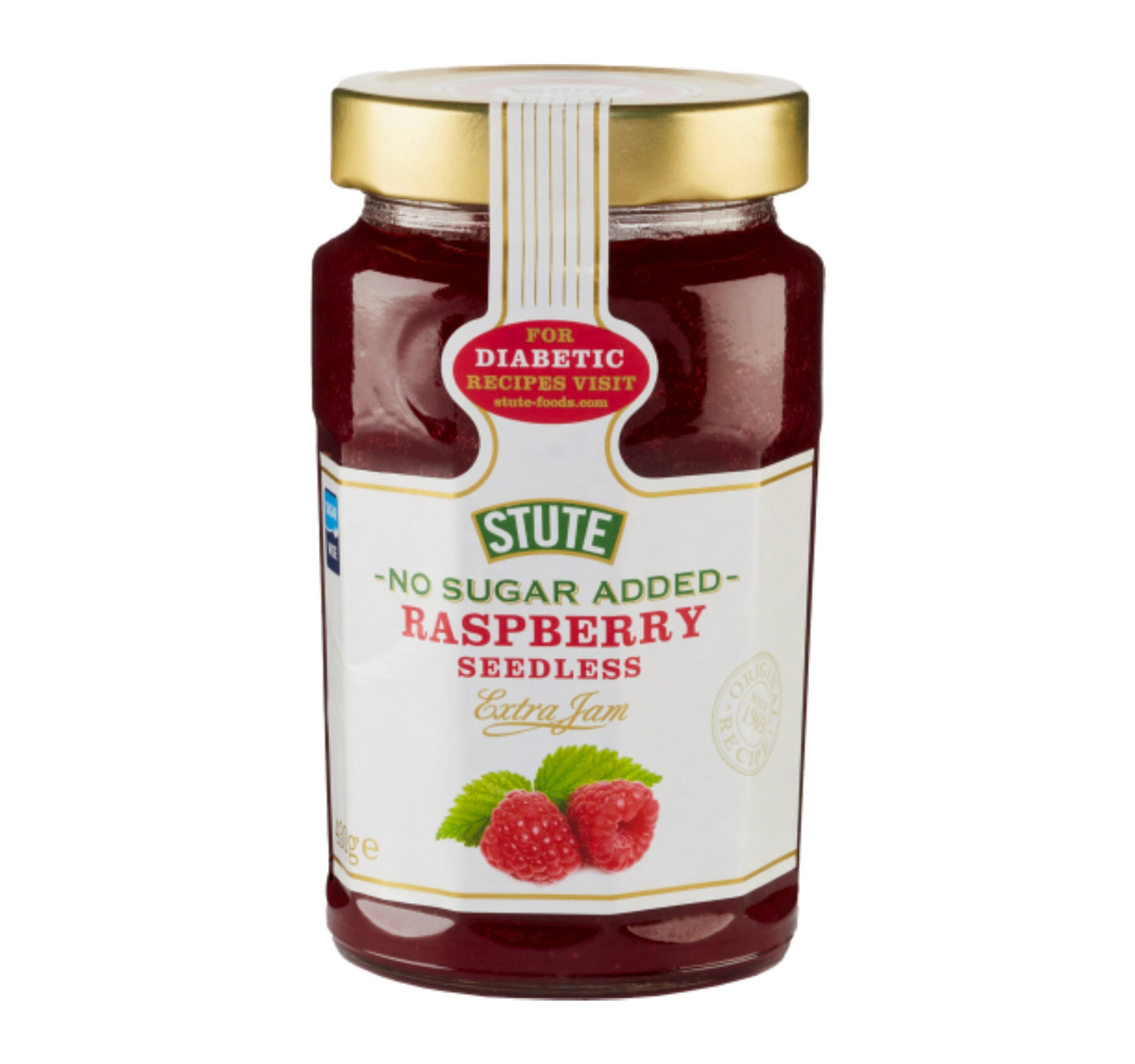 Stute No Sugar Added Raspberry Seedless Extra Jam 430 g