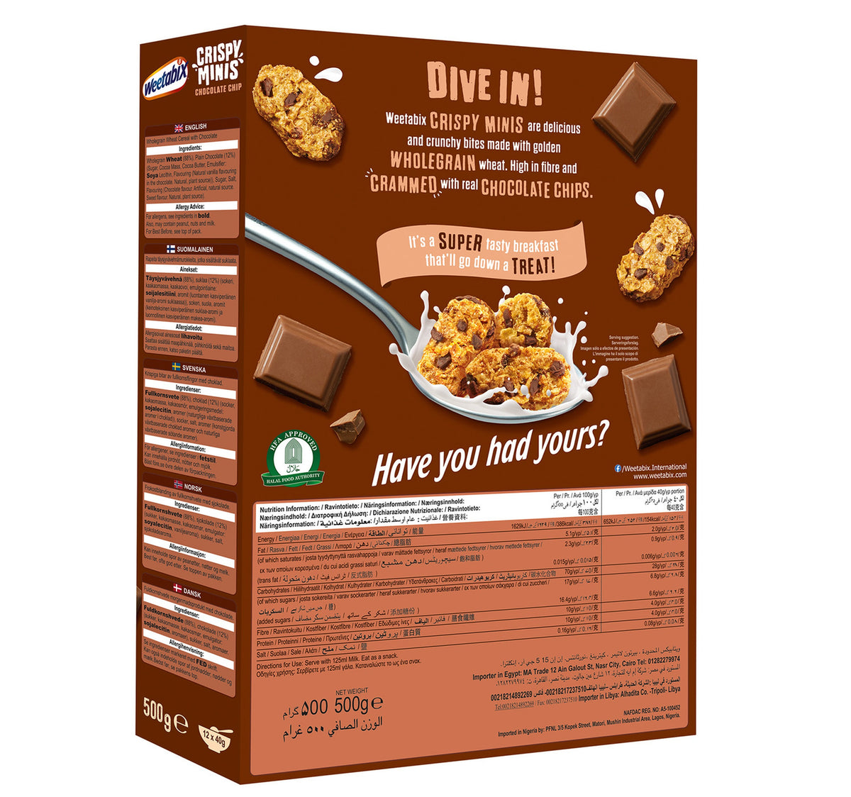 Weetabix Crispy Minis Chocolate Chip 500 g