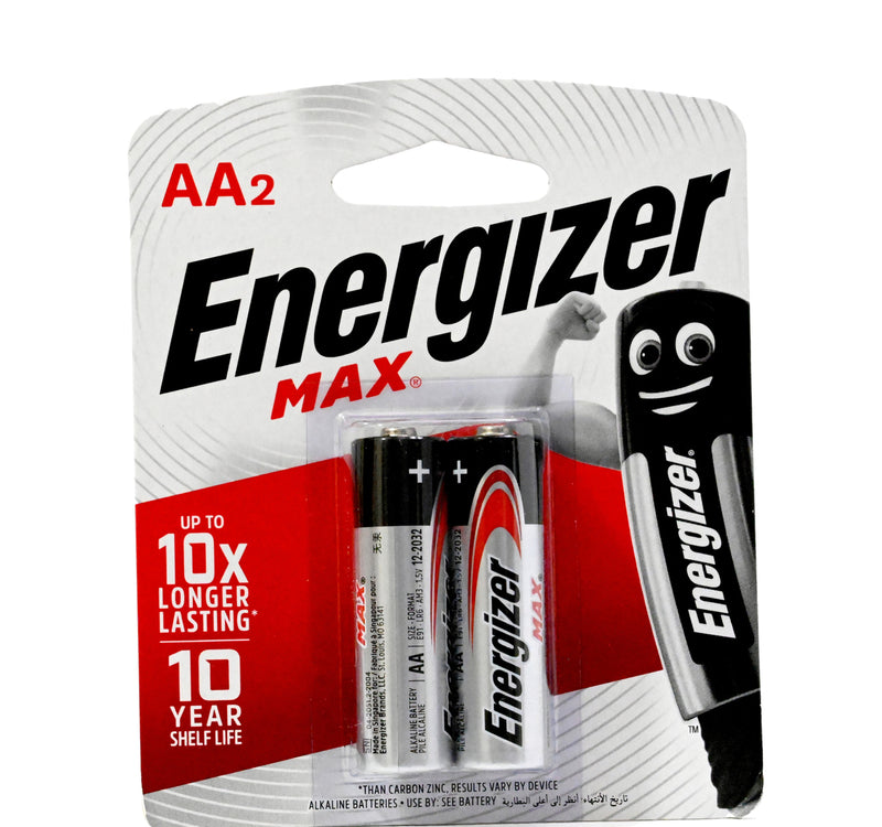 Energizer Max AA Alkaline Battery 2pcs