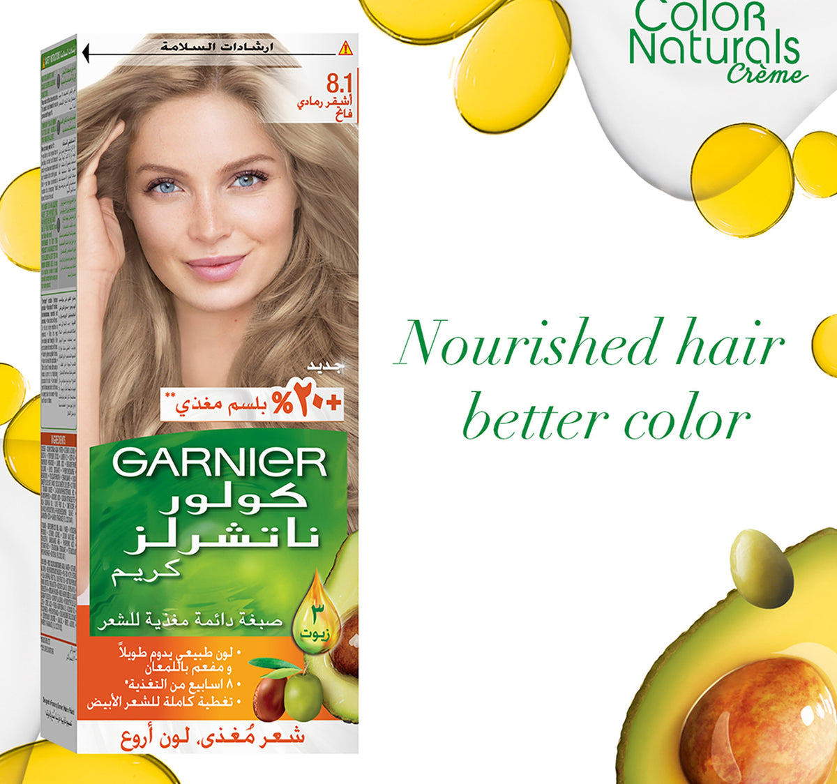 Garnier Color Naturals 8.1 Light Ash Blonde 1 pkt