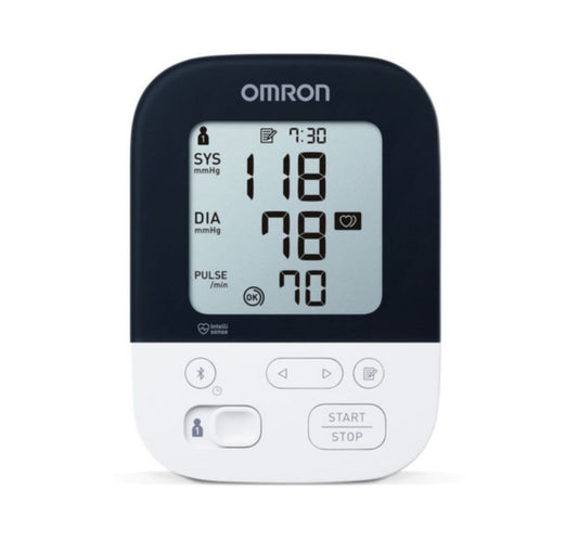 Omron M4 Intelli IT Upper Arm Blood Pressure Monitor, Black/White, HEM-7155T-EBK