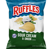 Fritolay Ruffles Sour & Cream Onion Potato Chips 184.2 g