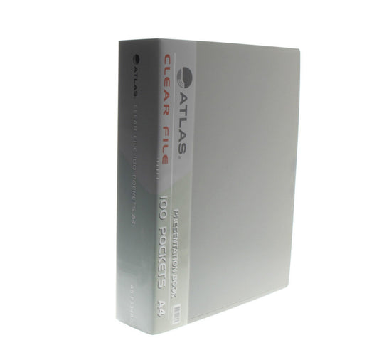 Atlas Clear File A4 100Pocket