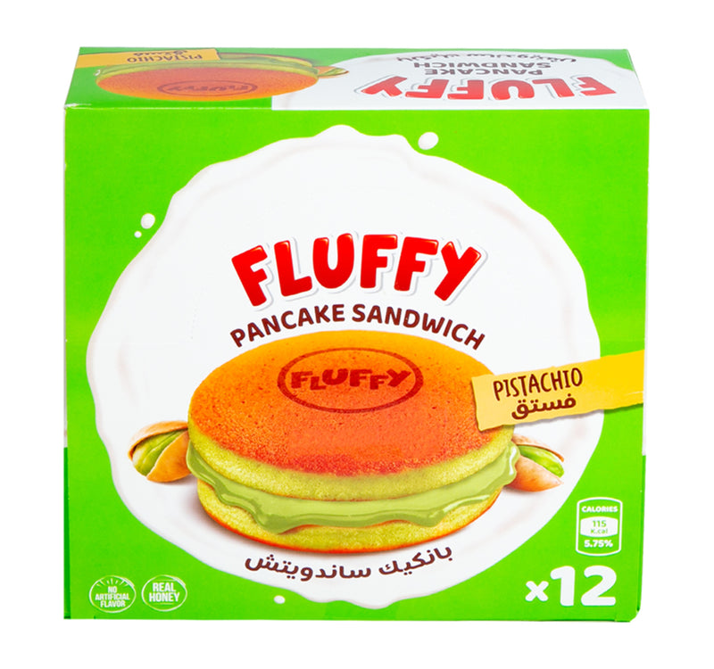 Amalfi Foods Fluffy Pistachio Pancake Sandwich 12 x 37 g