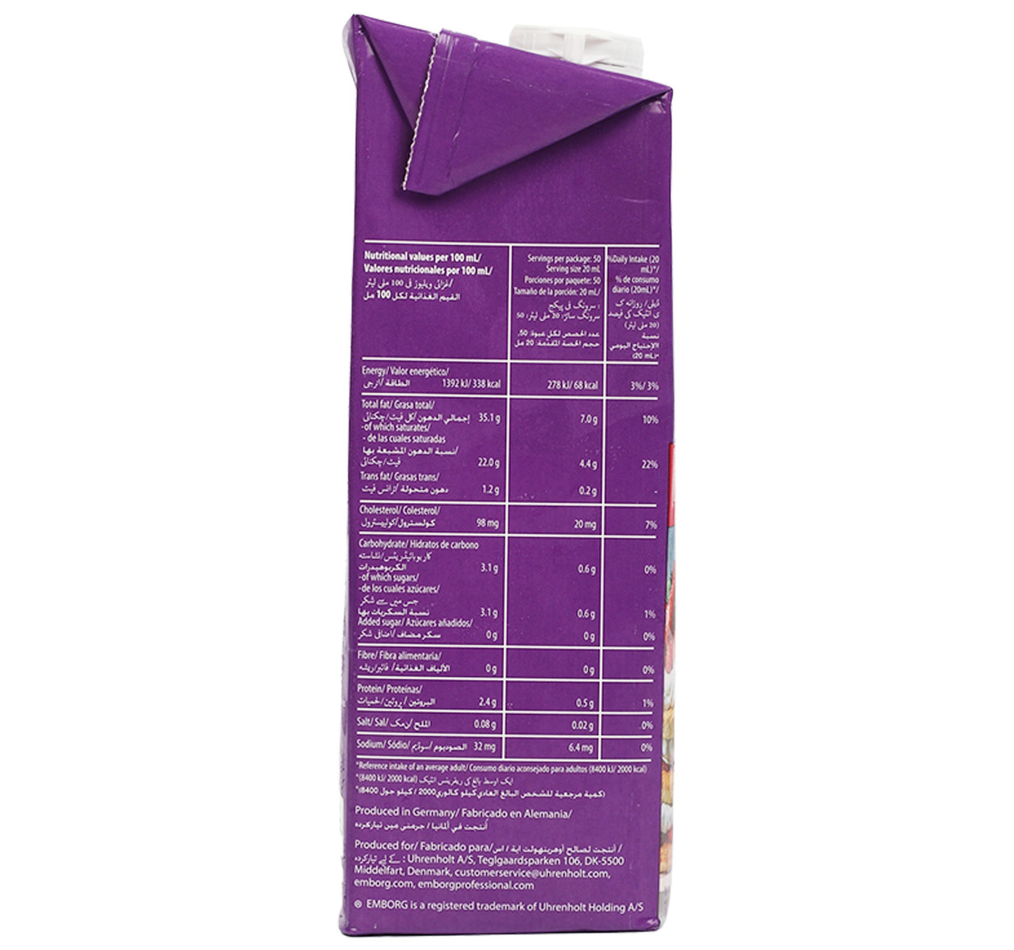 Emborg Whipping Cream 1 Litre Sultan Center