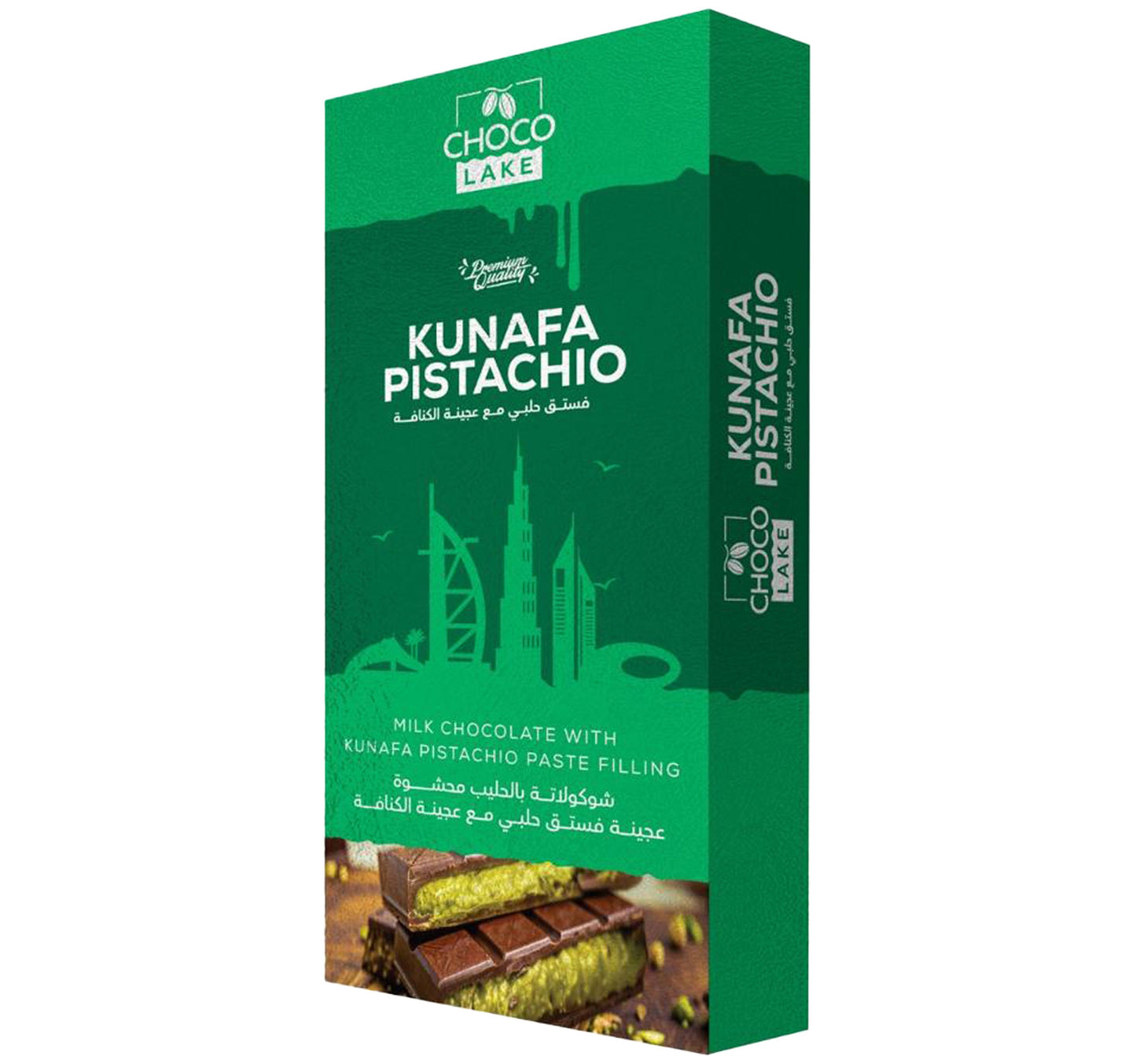 Choco Lake Kunafa Pistachio Milk Chocolate 190 g