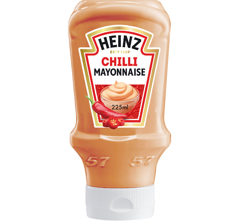 Heinz Fiery Chili Mayonnaise Top Down Squeezy Bottle 225 ml