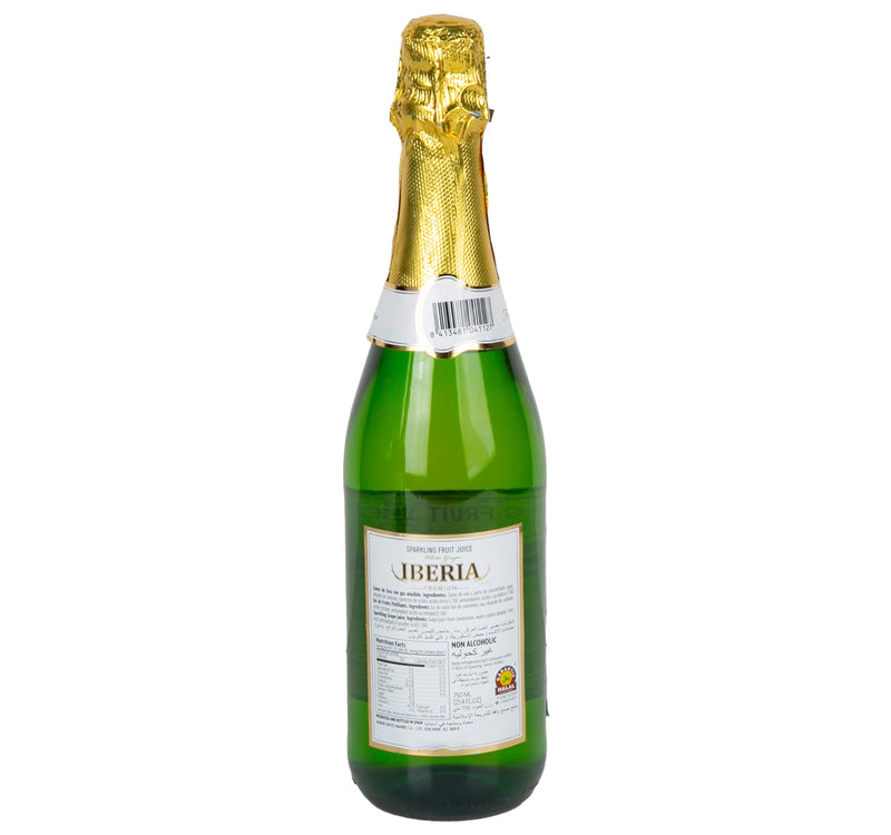 Iberia White Grapes Non Alcoholic Sparkling Fruit Juice 750 ml