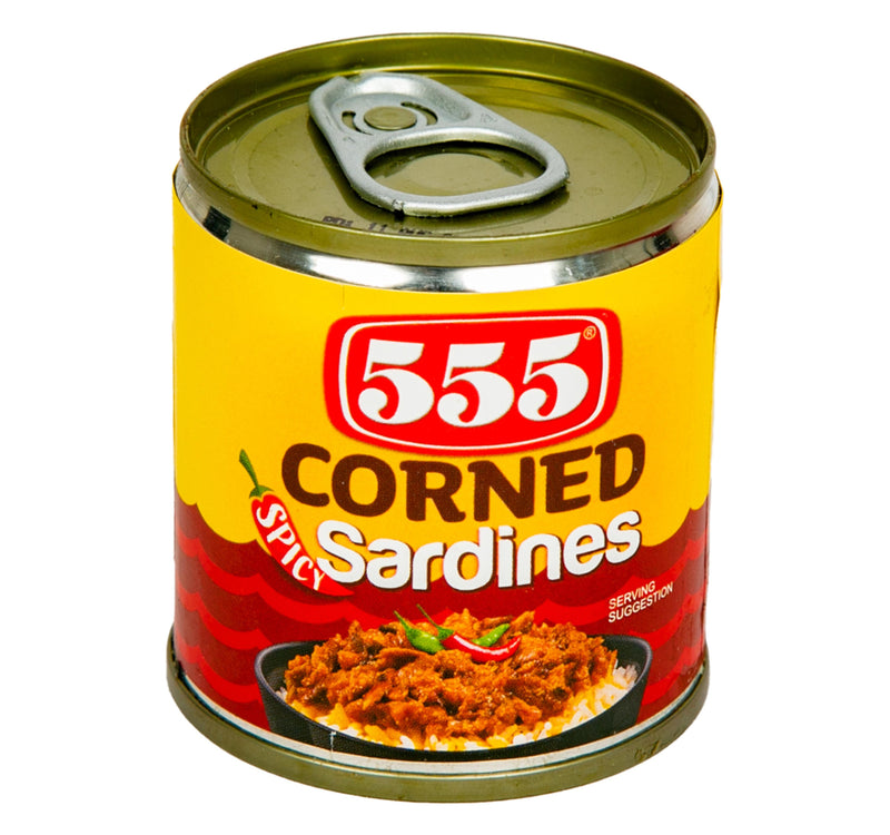555 Spicy Corned Sardines 100 g Lulu Hypermarket