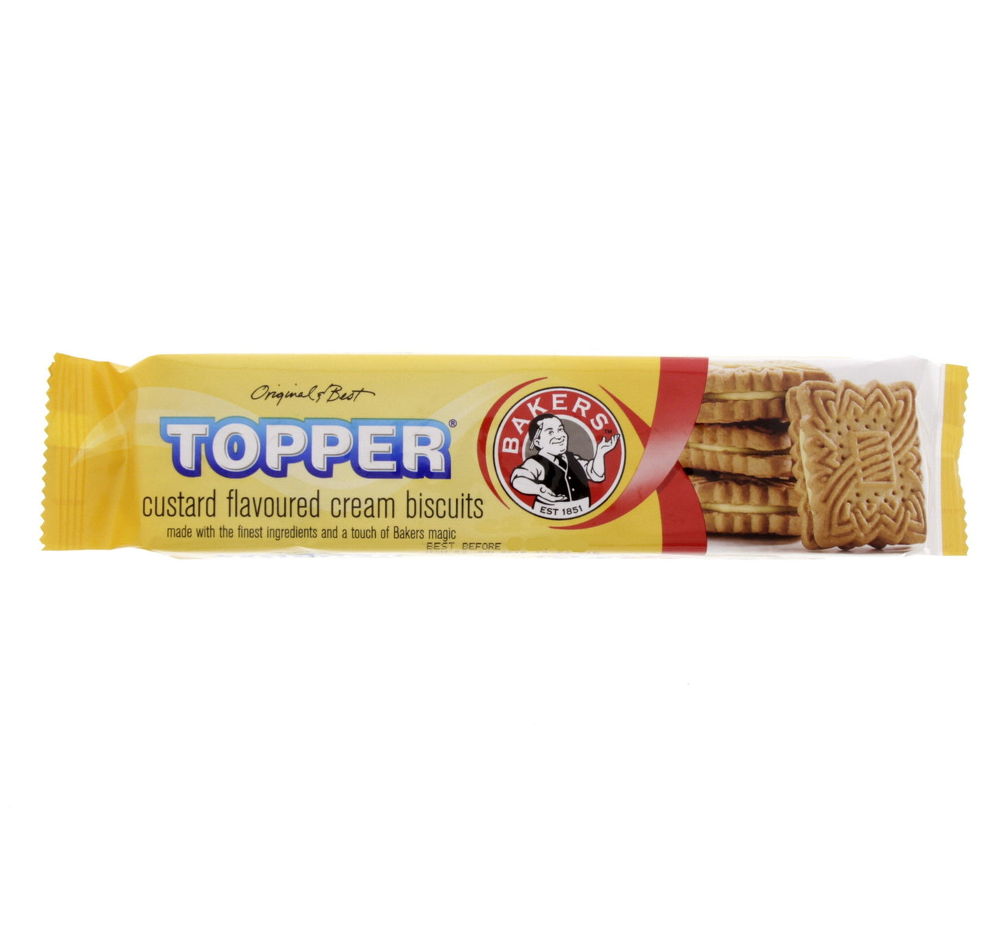 Topper Custard Flavoured Cream Biscuits 125 g Lulu Hypermarket