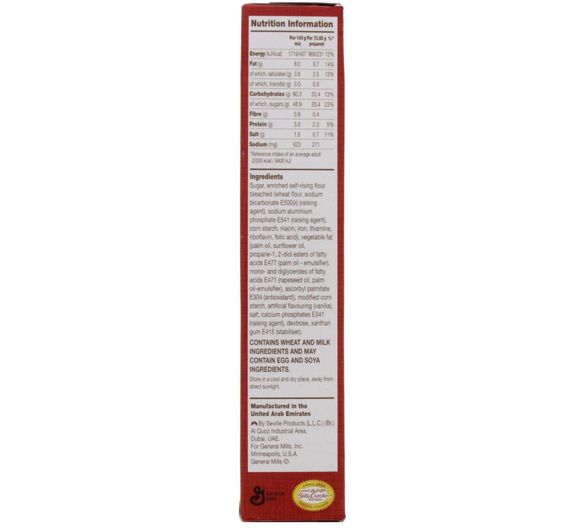 Betty Crocker SuperMoist Cake Mix Vanilla 500 g Lulu Hypermarket