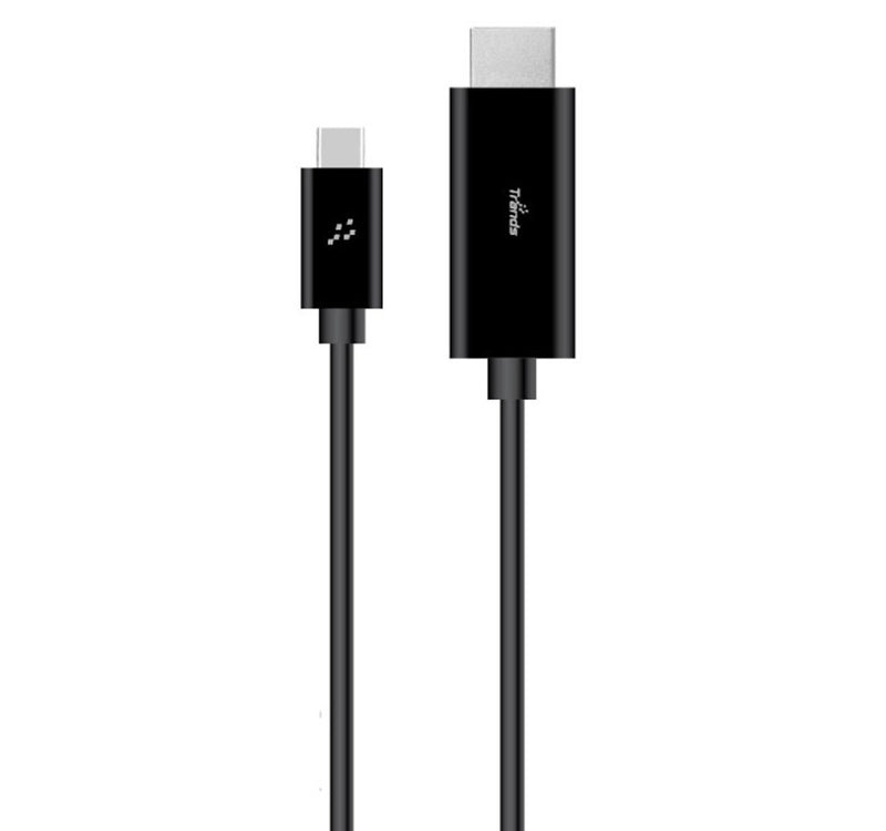 Trands Type-C to HDMI 4K Cable, 1.8 metre, Black, TR-CA873