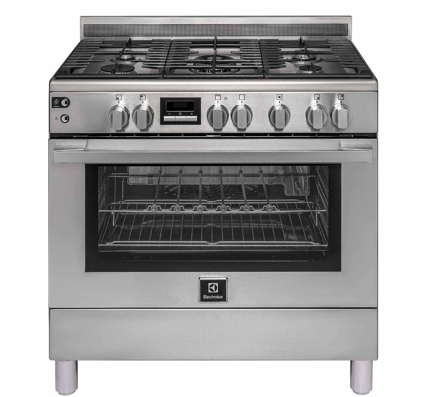 Electrolux Gas Cooking Range EKG9241Z7X 90x60cm 5 Gas Burner with Kebab Maker Made In Egypt