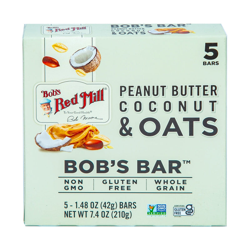 Bob's Red Mill Peanut Butter Coconut & Oats 5 x 42 g Lulu Hypermarket