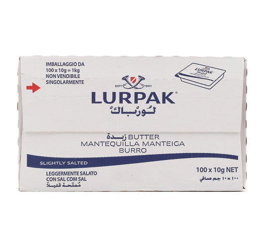 Lurpak Butter Slightly Salt 100 x 10 g Lulu Hypermarket