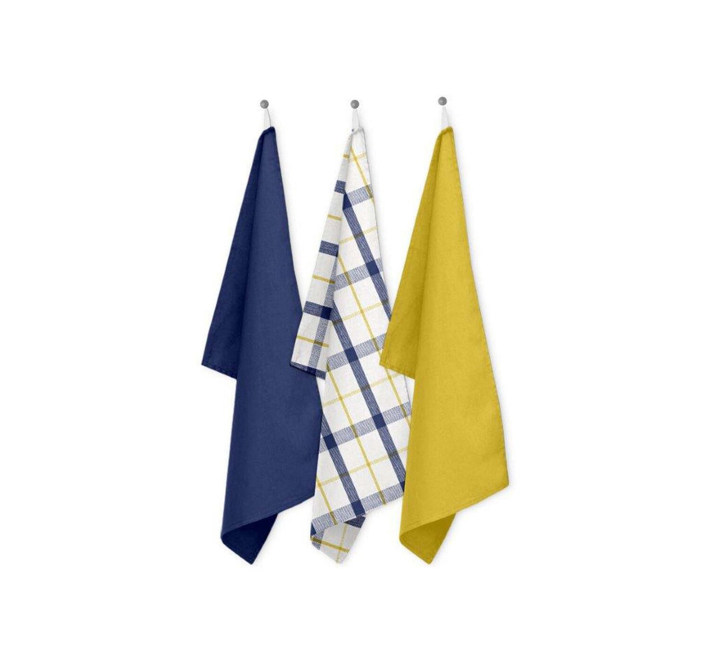 Homewell Kitchen Towel Cotton 50x70cm 3pcs Set PN22 Assorted