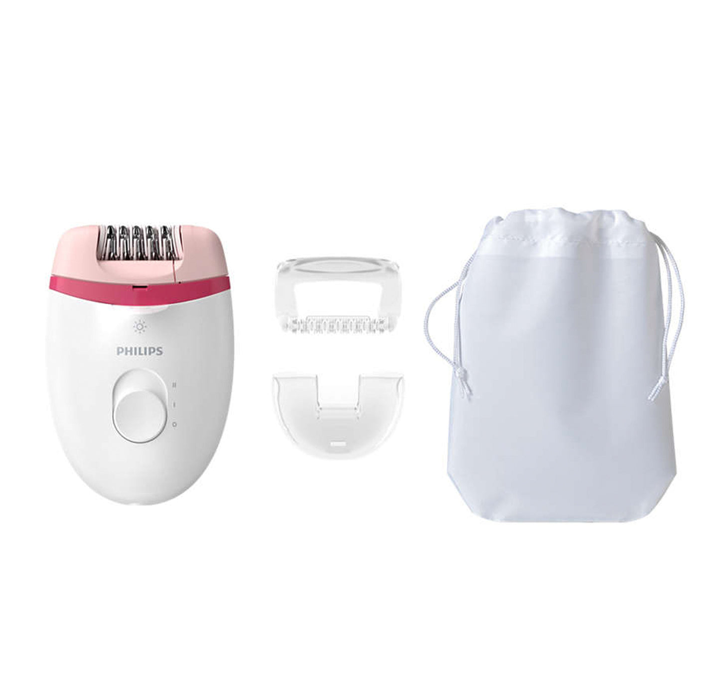 Philips Satinelle Essential Corded Compact Epilator, White, BRE255/00