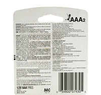 Energizer Ultimate Lithium AAA Battery, 1.5 V, 2 Pcs, L92BP2