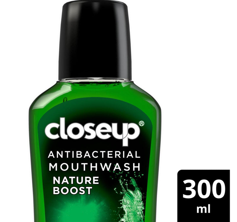 Closeup Nature Boost Anti-Bacterial Mouth Wash 300 ml