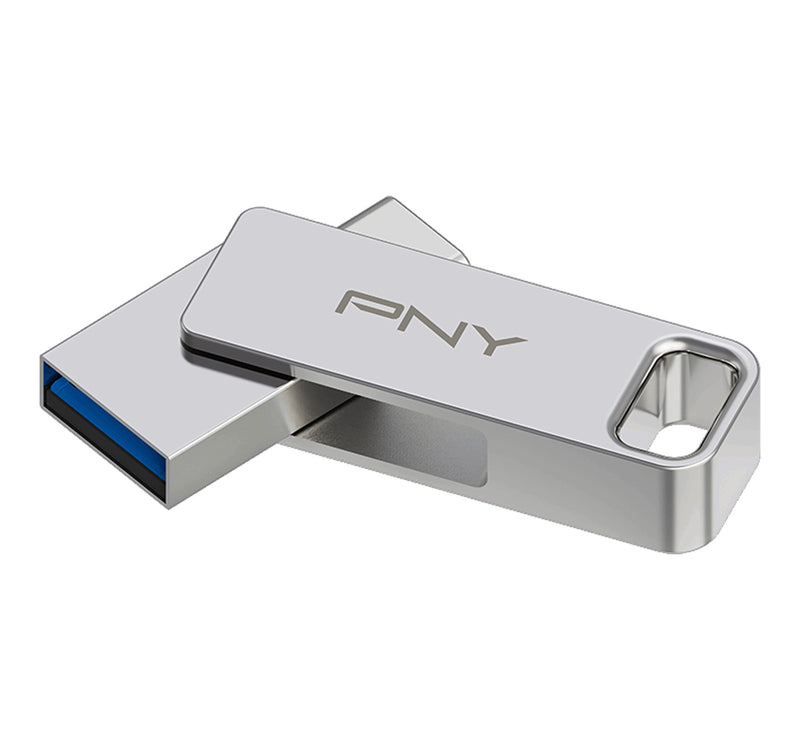 PNY DUO LINK USB 3.2 Type-C Dual Flash Drive, 256 GB, P-FDI256DULINKTYC-GE