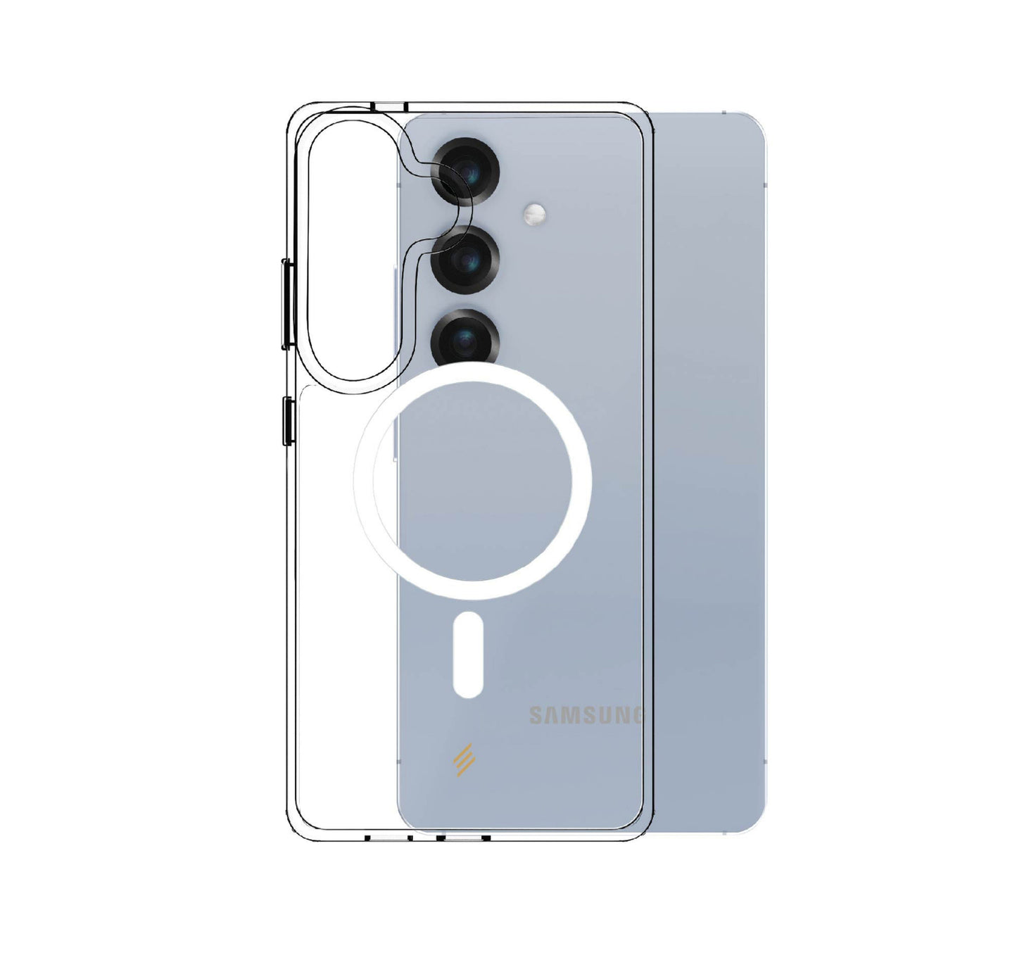 Smartix Samsung Galaxy S25 Magnetic Clear Case IGS25CMG Lulu Hypermarket