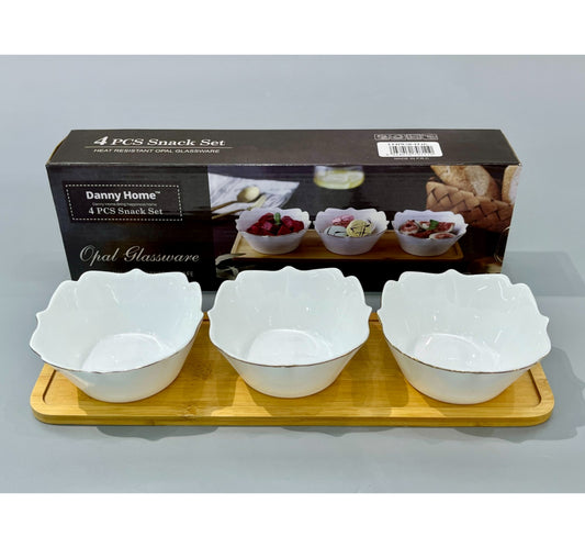 Danny Home Gold Line Opal Snack Set, 4 pcs, LFHW50-4T
