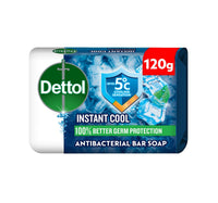 Dettol Instant Cool Bathing Soap Menthol & Eucalyptus Scent 120 g