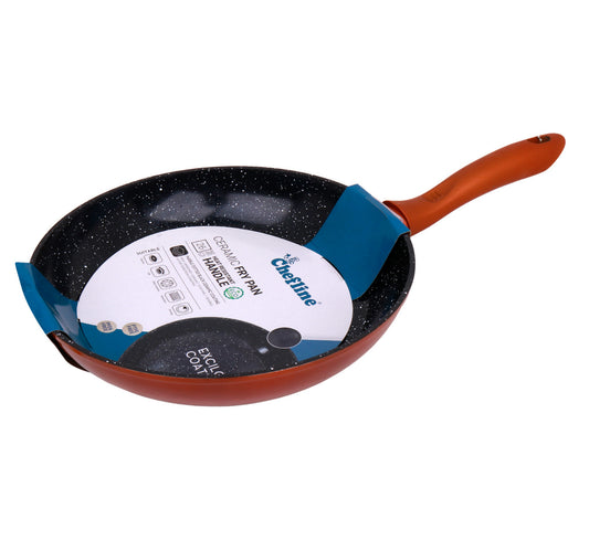 Chefline Ceramic Fry Pan, 26 cm, Red, DZJ26