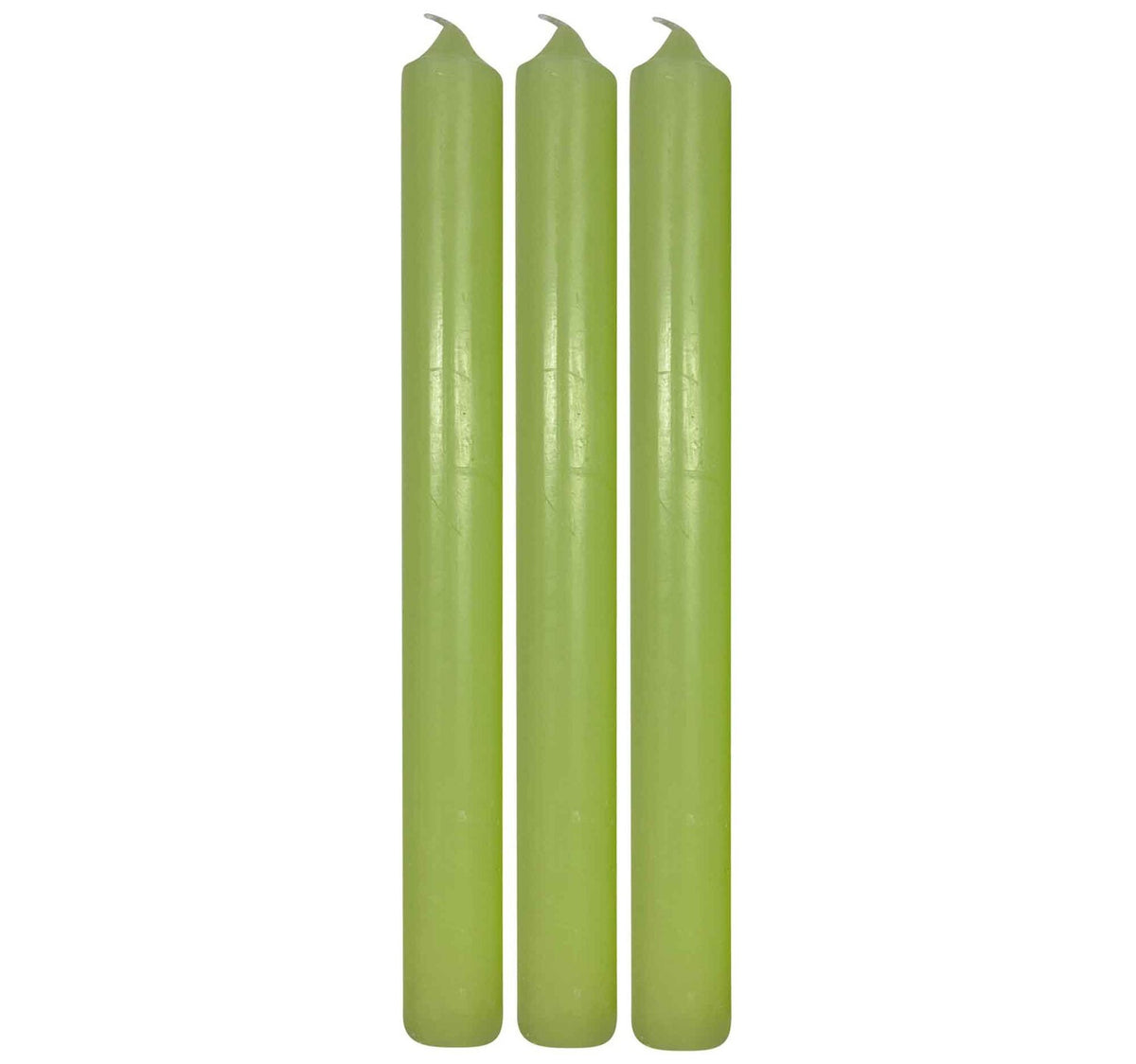 Maple Leaf Scented Taper Candle Set 3pcs Green Jasmine