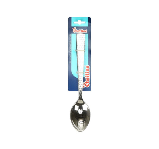 Chefline Hammered Stainless Steel Dessert Spoon, 3 Pcs, 2203