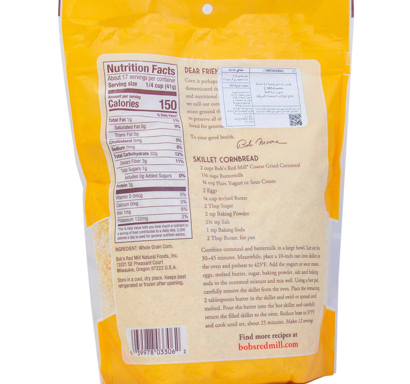Bob's Red Mill Cornmeal Coarse Grind 680 g Lulu Hypermarket